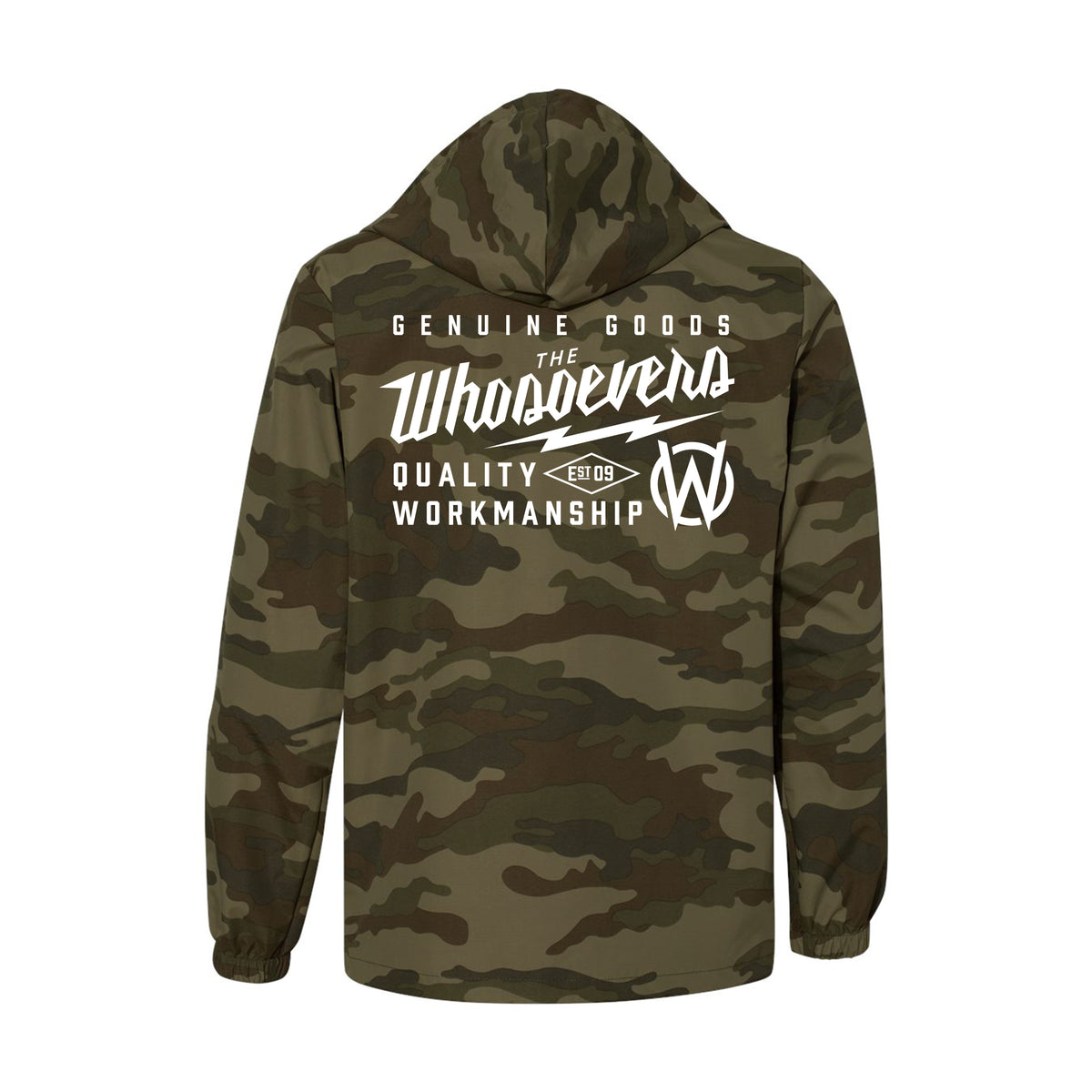 Genuine Goods Hooded Windbreaker Jacket | Forest Camo