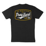Pray Hard Banner T-Shirt | Black