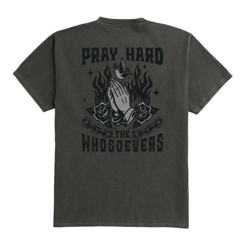 Pray Hard Dove Heavyweight T-Shirt | Washed Grey
