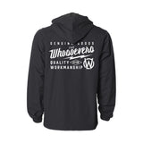 Genuine Goods Hooded Windbreaker Jacket | Black