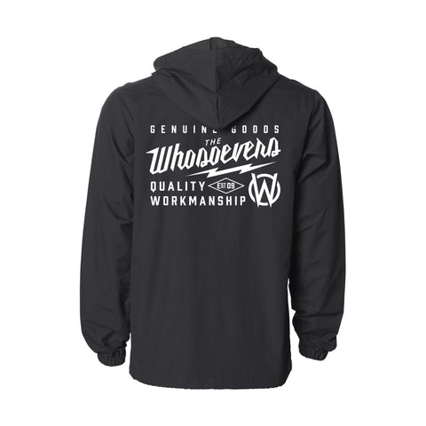 Genuine Goods Hooded Windbreaker Jacket | Black