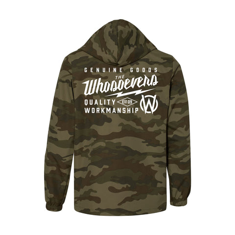 Genuine Goods Hooded Windbreaker Jacket | Forest Camo