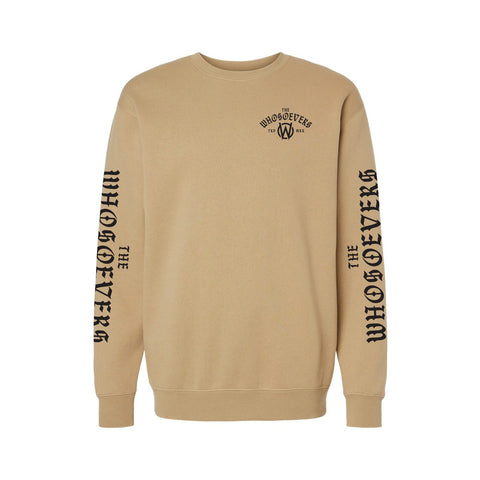 Stacked Thy Will Crew Sweatshirt | Sandstone