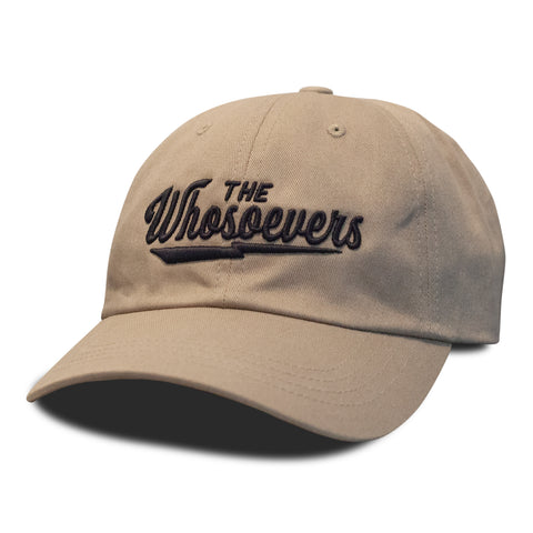 Lightning Script Dad Hat | Khaki