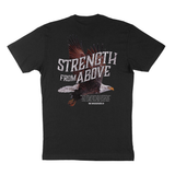Strength From Above T-Shirt | Black