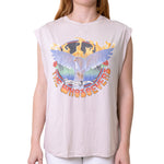 Womens Fire Dove Sleeveless T-Shirt | Ivory