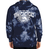 Gates of Hell Pullover Hooded Sweatshirt | Navy Tie-Dye