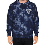 Gates of Hell Pullover Hooded Sweatshirt | Navy Tie-Dye