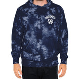 Gates of Hell Pullover Hooded Sweatshirt | Navy Tie-Dye