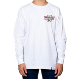 Saints Shield Premium Long Sleeve T-Shirt | White