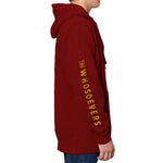 Saints Shield Pullover Hooded Sweatshirt | Garnet