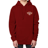 Saints Shield Pullover Hooded Sweatshirt | Garnet